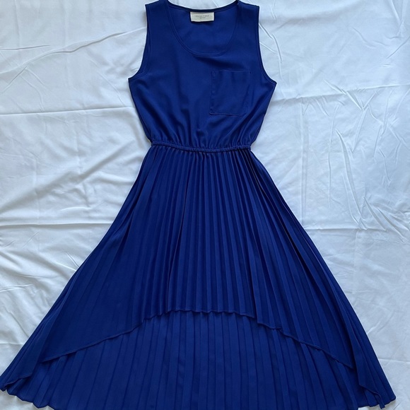 SSEMIENNE Hi-Low Pleated Dress With Pocket - Picture 7 of 8